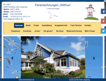 Tablet Screenshot of langeoog-witthus.de
